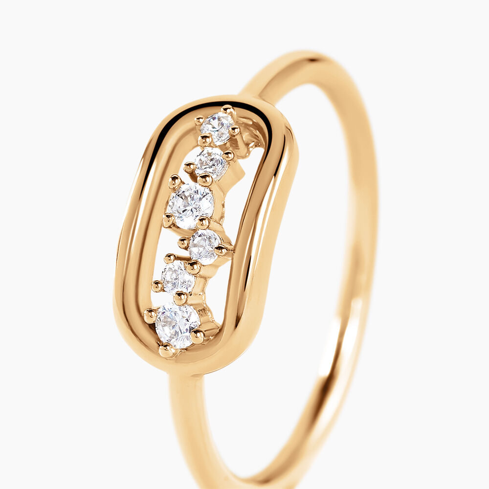Bague Infinitude Plaqu&eacute; Or Dor&eacute; Oxyde De Zirconium - Bijoux fantaisie Femme | Marc Orian