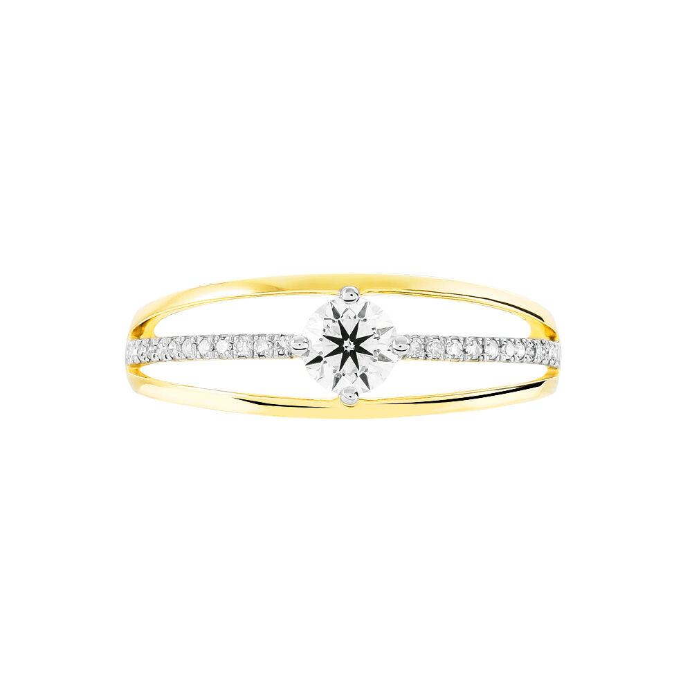 Bague Solitaire Anouska Or Jaune Diamant - Solitaires Femme | Marc Orian