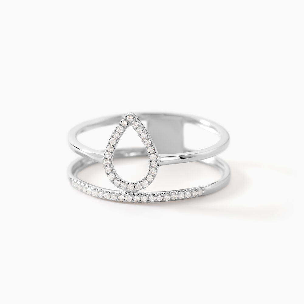 Bague Maude Or Blanc Diamant - Bagues pierres pr&eacute;cieuses Femme | Marc Orian