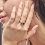 Bague Dahlia Or Jaune Saphir Diamant - Bagues vintage Femme | Marc Orian