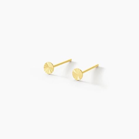 Boucles D'oreilles Puces Berangere Cercle Or Jaune - Puces Femme | Marc Orian