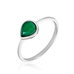 Bague Tao Argent Blanc Onyx - Bijoux fantaisie Femme | Marc Orian