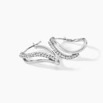 Cr&eacute;oles Hekate Or Blanc Strass - Cr&eacute;oles Femme | Marc Orian