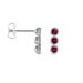 Boucles D'oreilles Puces Kasey Argent Blanc Oxyde De Zirconium - Puces Femme | Marc Orian