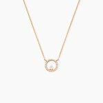 Collier Plaqu&eacute; Or Lila Oxydes De Zirconium - Colliers avec pierres Femme | Marc Orian