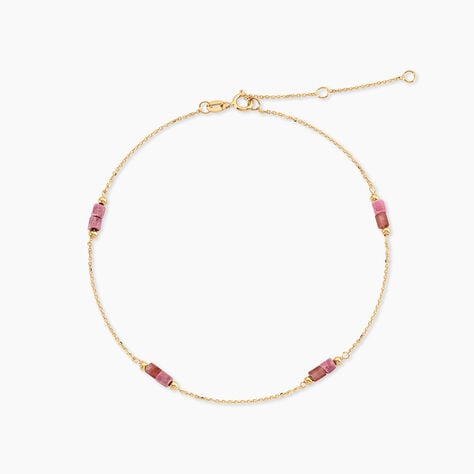 Cha&icirc;ne De Cheville Dimitar Or Jaune Calcedoine - Chaines de cheville Femme | Marc Orian