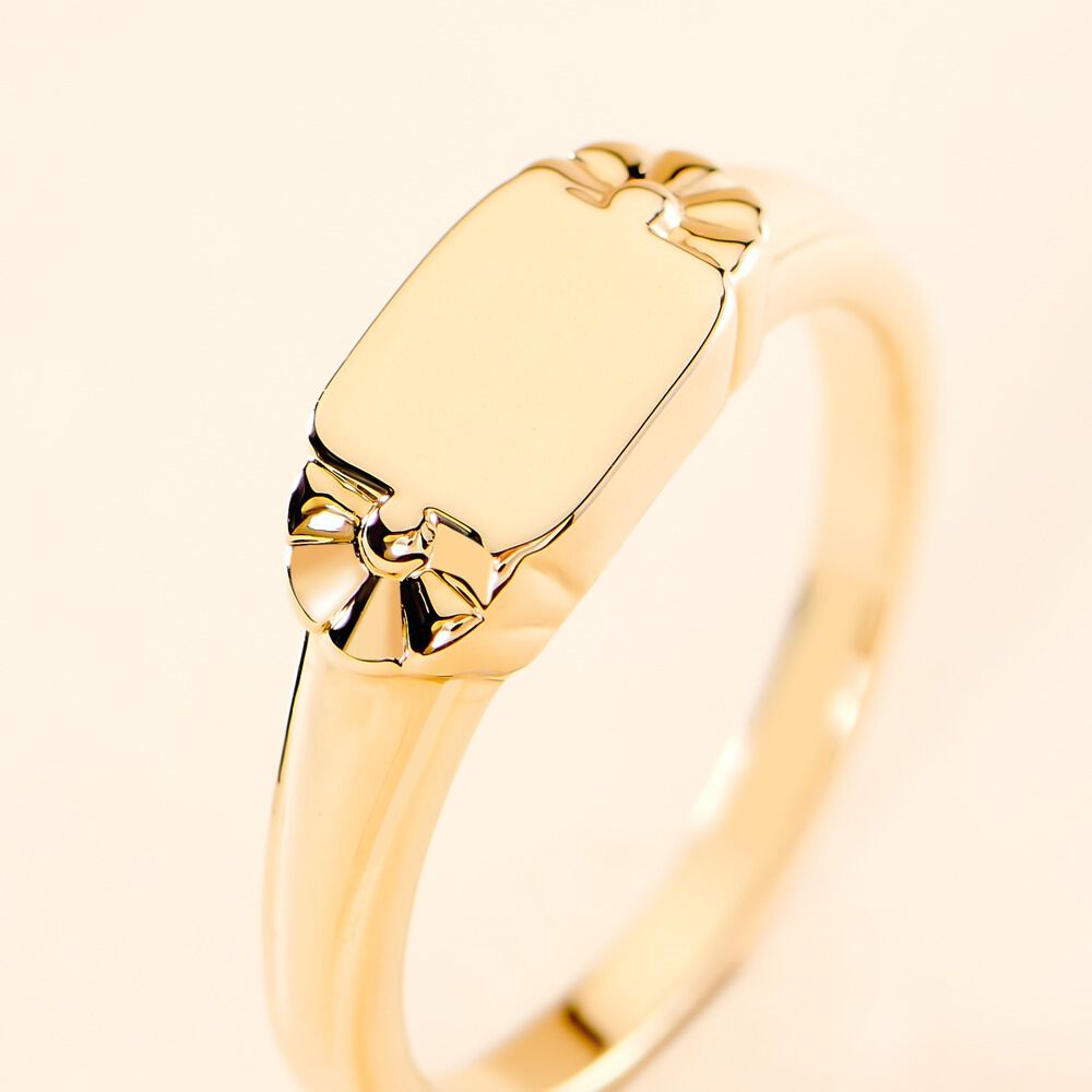 Chevalière Darian Plaqué Or Jaune - Chevalières Femme | Marc Orian