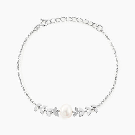 Bracelet Giacobbe Argent Blanc Perle De Culture - Sélection Bohème Femme | Marc Orian