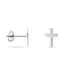 Boucles D'oreilles Puces Ashana Argent Blanc - Puces Femme | Marc Orian