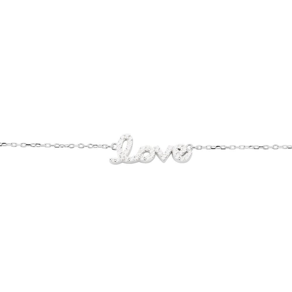 Bracelet Argent Blanc Elly Oxyde De Zirconium - Bracelets chaînes Femme | Marc Orian