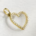 Pendentif Coeur Penche Or Jaune Oxyde De Zirconium - Pendentifs Famille | Marc Orian