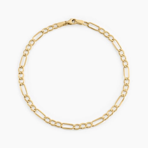 Bracelet Cameo Maille Alternée 1/3 Or Jaune - Bracelets mailles Homme | Marc Orian