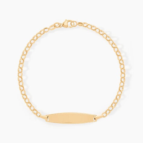 Bracelet Identit&eacute; Marcel Or Jaune - Gourmettes Enfant | Marc Orian