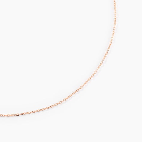 Chaîne Igoa Maille Forçat Diamantee Or Rose - Chaines Femme | Marc Orian