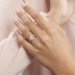 Bague Solitaire Titemae Argent Blanc Oxyde De Zirconium - Bijoux fantaisie Femme | Marc Orian