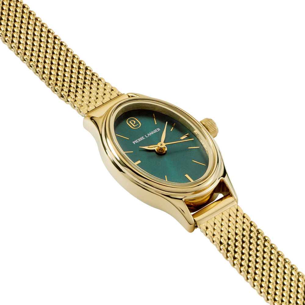 Montre Pierre Lannier Lannier Ovalia Vert - Montres &eacute;tanches Femme | Marc Orian