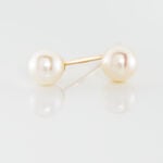 Boucles D'oreilles Suki Or Jaune Perle De Culture - Boucles d'oreilles mariage Femme | Marc Orian