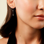 Boucles D'Oreilles Pendantes Thurayya Or Jaune Topaze Oxyde De Zirconium - Pendantes Femme | Marc Orian