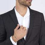 Bracelet Danae Plaquette Or Bicolore - Bracelets mailles Homme | Marc Orian