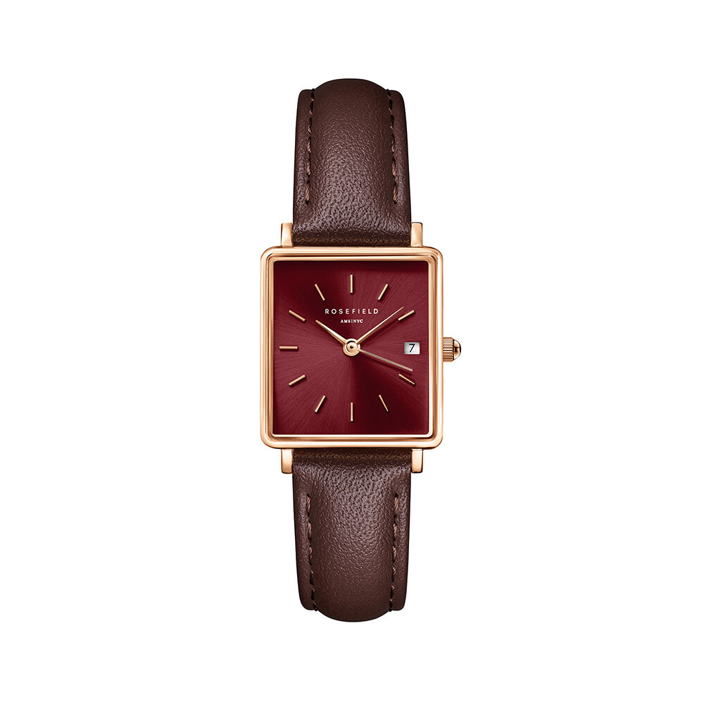 Montre Rosefield Boxy Xs Bordeaux - Montres &eacute;tanches Femme | Marc Orian