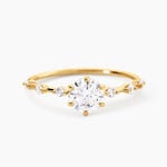 Bague Camila Argent Dor&eacute; A L'Or 750/1000 Oxyde De Zirconium - Solitaires Femme | Marc Orian