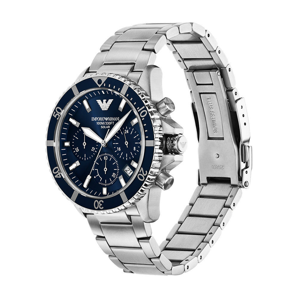 Montre Emporio Armani World Explorer Bleu - Montres &eacute;tanches Homme | Marc Orian