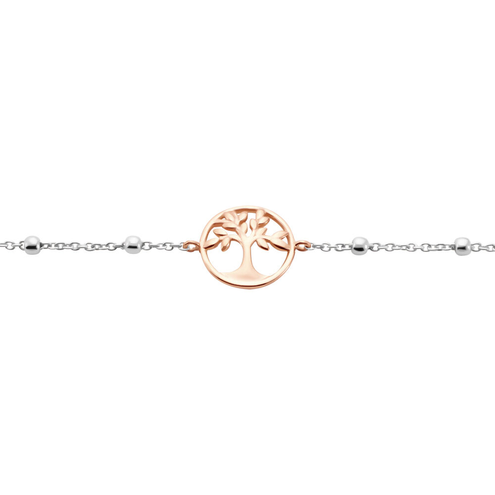 Bracelet Argent Bicolore Teodors - Bracelets chaînes Femme | Marc Orian