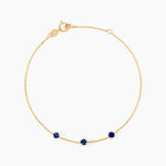 Bracelet Esmerald Rendez-Vous Or Jaune Saphir - Bracelets cha&icirc;nes Femme | Marc Orian