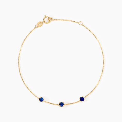 Bracelet Esmerald Rendez-Vous Or Jaune Saphir - Bracelets chaînes Femme | Marc Orian