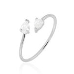 Bague Cinzia Argent Blanc Oxyde De Zirconium - Bijoux fantaisie Femme | Marc Orian