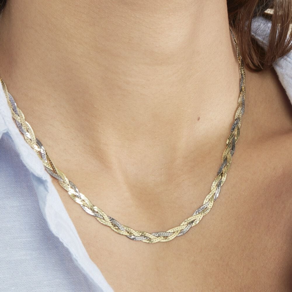 Collier Elae Argent Bicolore - Chaines Femme | Marc Orian