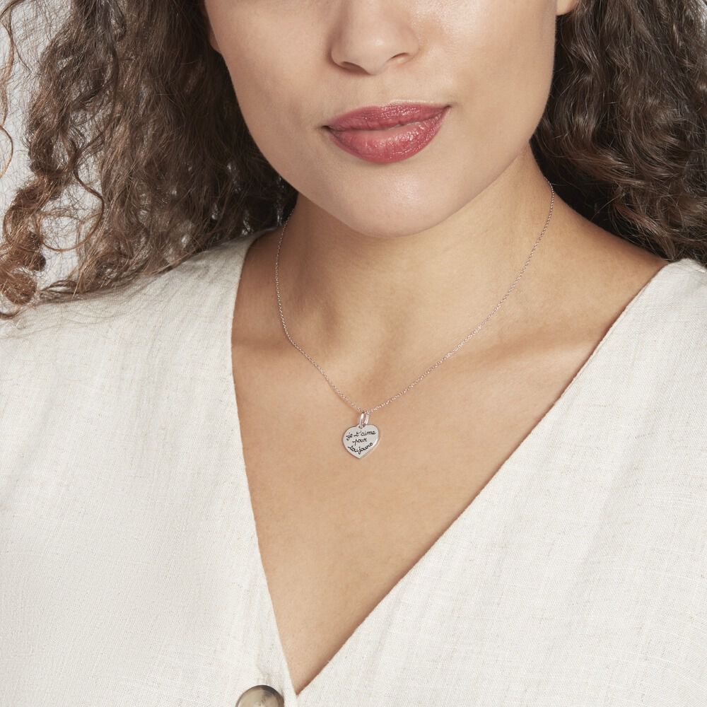 Pendentif Mayliss Argent Blanc - Bijoux personnalisés Femme | Marc Orian