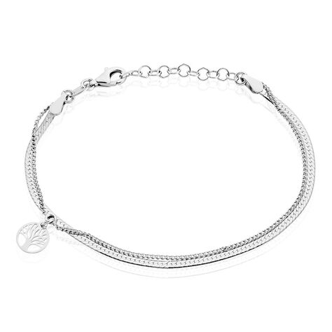 Bracelet Nia Argent Blanc - Bracelets chaînes Femme | Marc Orian