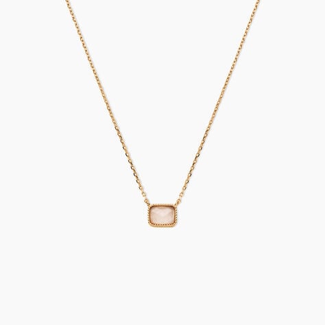 Collier Memory Plaqu&eacute; Or Jaune Quartz - Colliers avec pierres Femme | Marc Orian