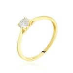 Bague Solitaire Or Jaune Solenia Diamant - Parures de mariage Femme | Marc Orian