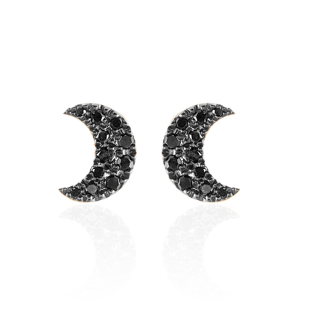 Boucles D'oreilles Puces Anne-marie Or Rose Diamant - Puces Femme | Marc Orian