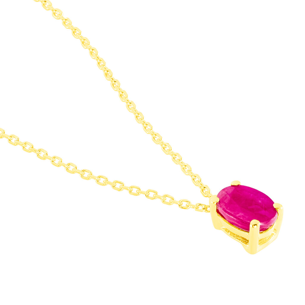 Collier Ovale Or Jaune Rubis - Colliers Femme | Marc Orian