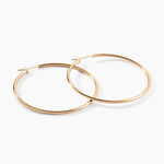 Cr&eacute;oles Ada Lisse Plaqu&eacute; Or Jaune - Cr&eacute;oles Femme | Marc Orian