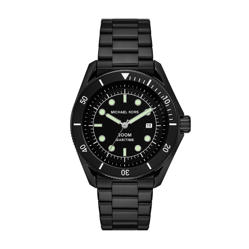 Montre Michael Kors Maritime Noir - Montres &eacute;tanches Homme | Marc Orian