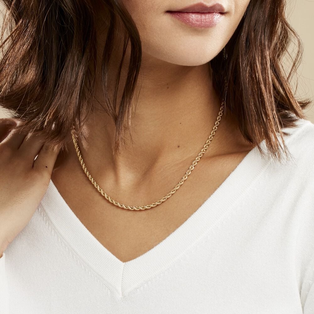 Collier Jerry Maille Corde Or Jaune - Chaines Femme | Marc Orian