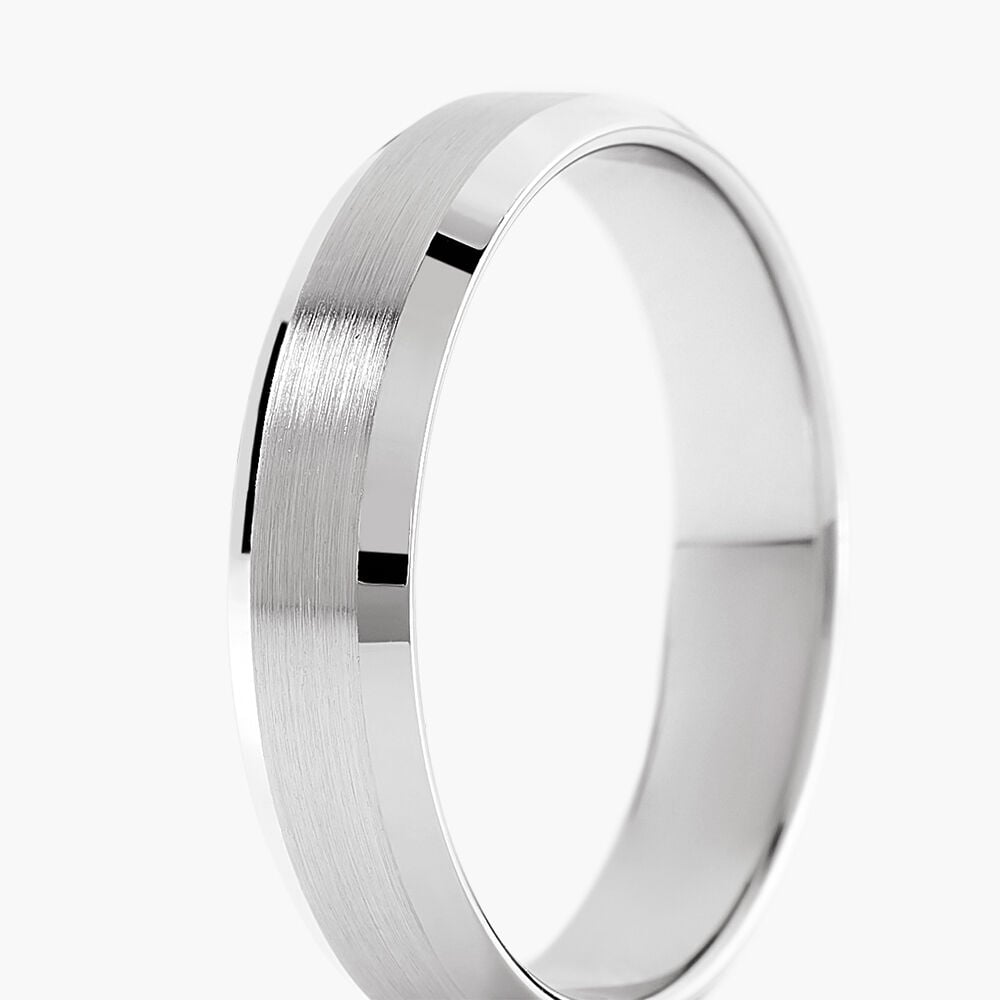 Alliance Berit Palladium Ruban Biseauté - Alliances personnalisées Unisex | Marc Orian