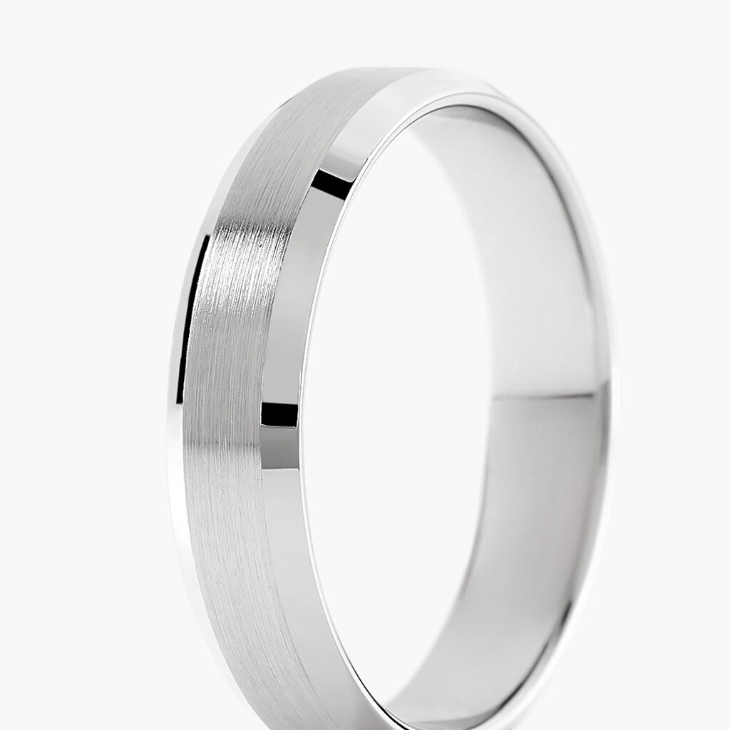 Alliance Berit Palladium Ruban Biseauté - Alliances personnalisées Unisex | Marc Orian