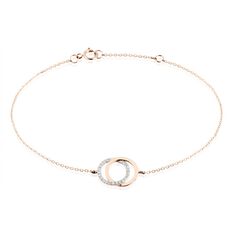 Bracelet Or Rose Tresha Diamants - Bracelets chaînes Femme | Marc Orian