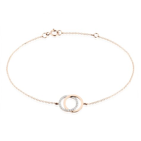Bracelet Or Rose Tresha Diamants - Bracelets chaînes Femme | Marc Orian