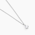 Collier Amad&eacute;a Argent Blanc Oxyde De Zirconium - Colliers avec pierres Femme | Marc Orian