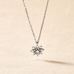 Collier Lorraine Argent Blanc Oxyde De Zirconium - Colliers avec pierres Femme | Marc Orian