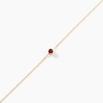 Bracelet Or Jaune Onora Rubis - Bracelets cha&icirc;nes Femme | Marc Orian