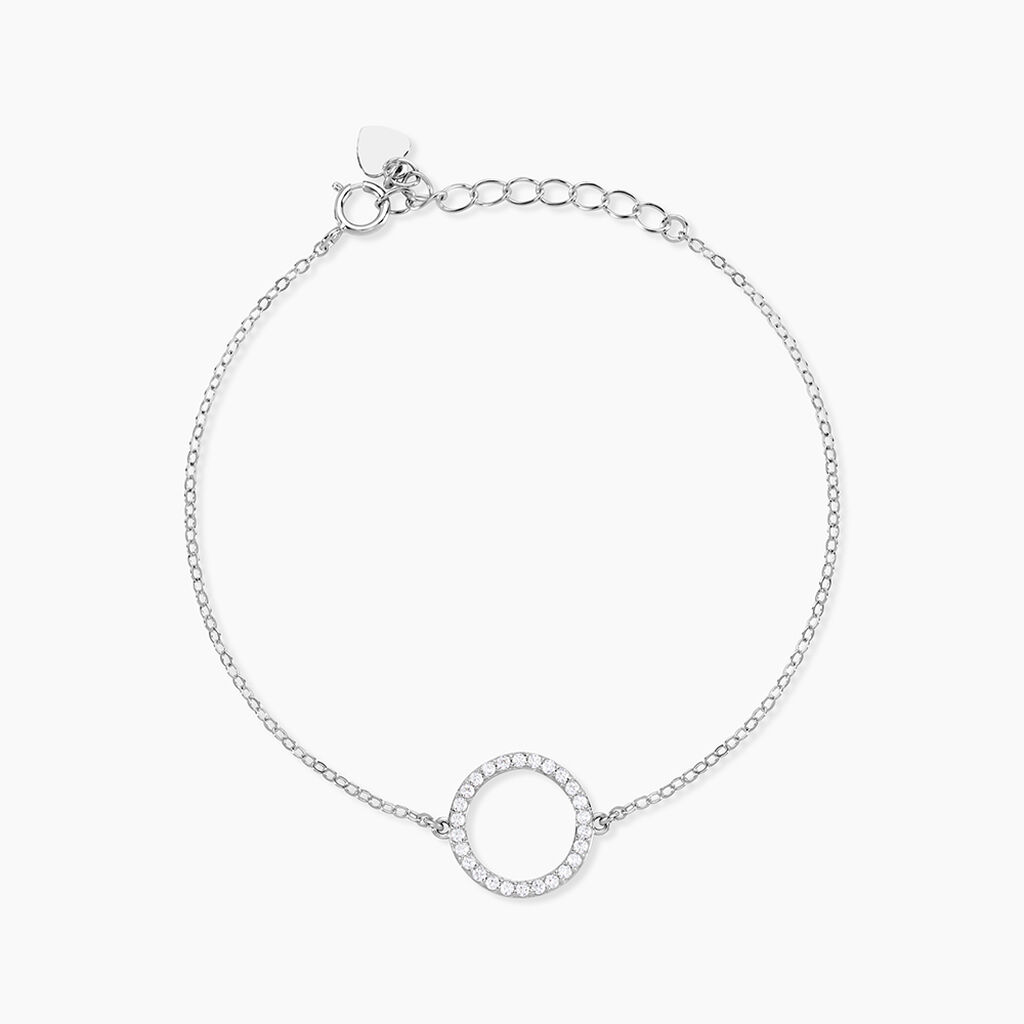 Bracelet Francesca Argent Blanc Oxyde De Zirconium - Bracelets fantaisie Femme | Marc Orian