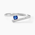 Bague Tamyra Or Blanc Saphir - Solitaires Femme | Marc Orian