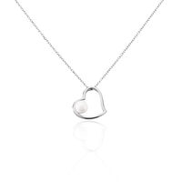 Collier Isalyne Argent Blanc Céramique